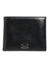 Dolce & Gabbana Black Leather Plaque Logo Bifold Men Card Holder Wallet
